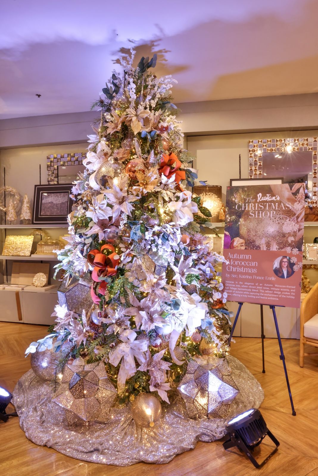 Sec. Katrina Ponce Enrile's Autumn Moroccan Christmas tree