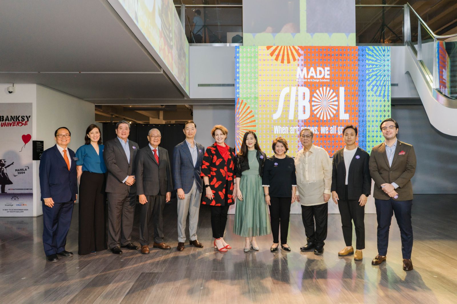Aniceto Sobrepeña, Alesandra Ty, Fabian Dee, Eli Remolona Jr, Arthur Ty, H.E. MaryKay Carlson, Anjanette Dy Buncio, Florentina Colayco, Joselito Campos, Ben Kim, and Mahir Al-Rubah