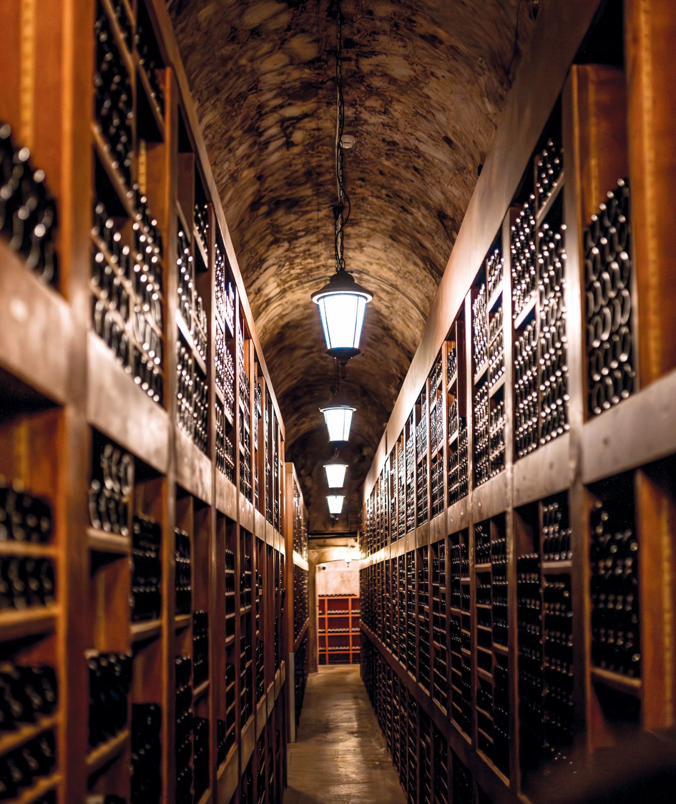 hidden shelves of Hôtel de Paris Monte-Carlo wine cellars