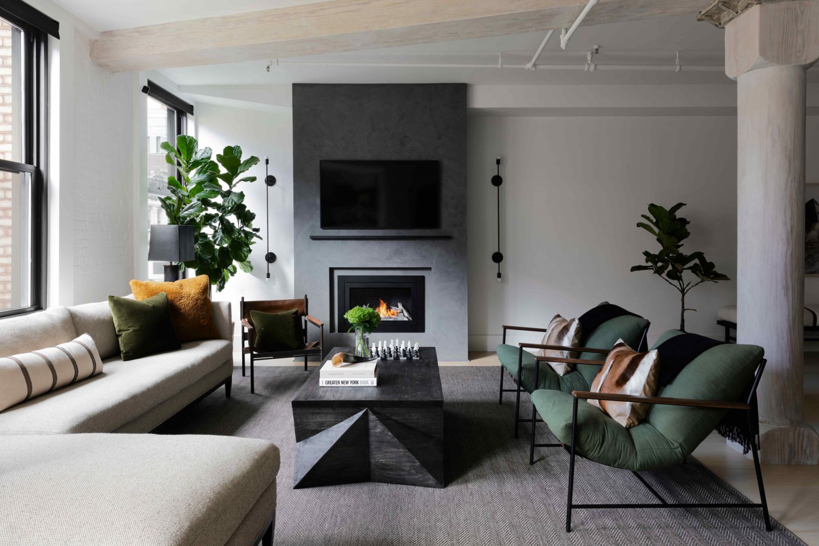 Preserving the loft’s original architectural charm while while integrating modern comforts and conveniences