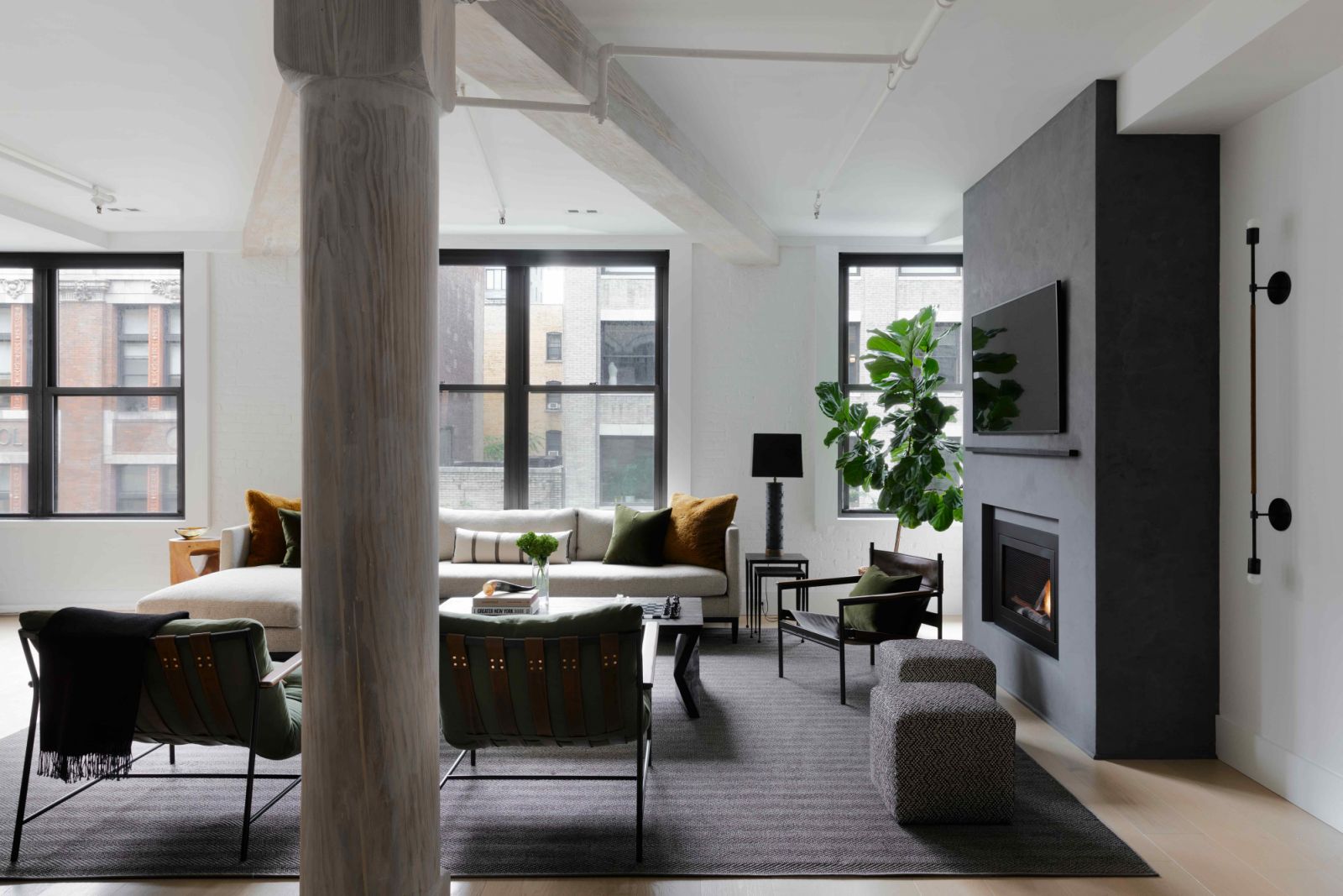 Preserving the loft’s original architectural charm while while integrating modern comforts and conveniences