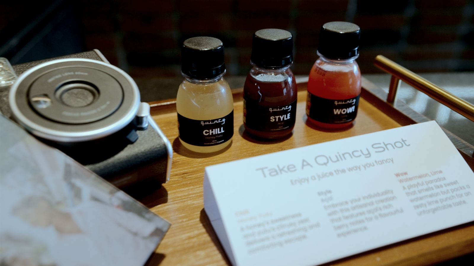 Enjoy a welcome drink to match your mood
