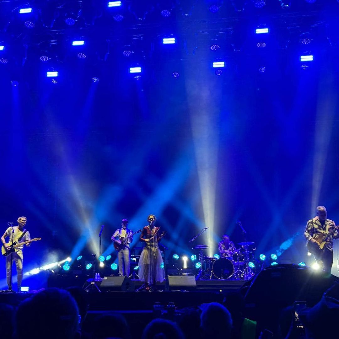 All five members of The Cardigans at Ombak Festival (Photo: Instagram / @thecardigansofficial)