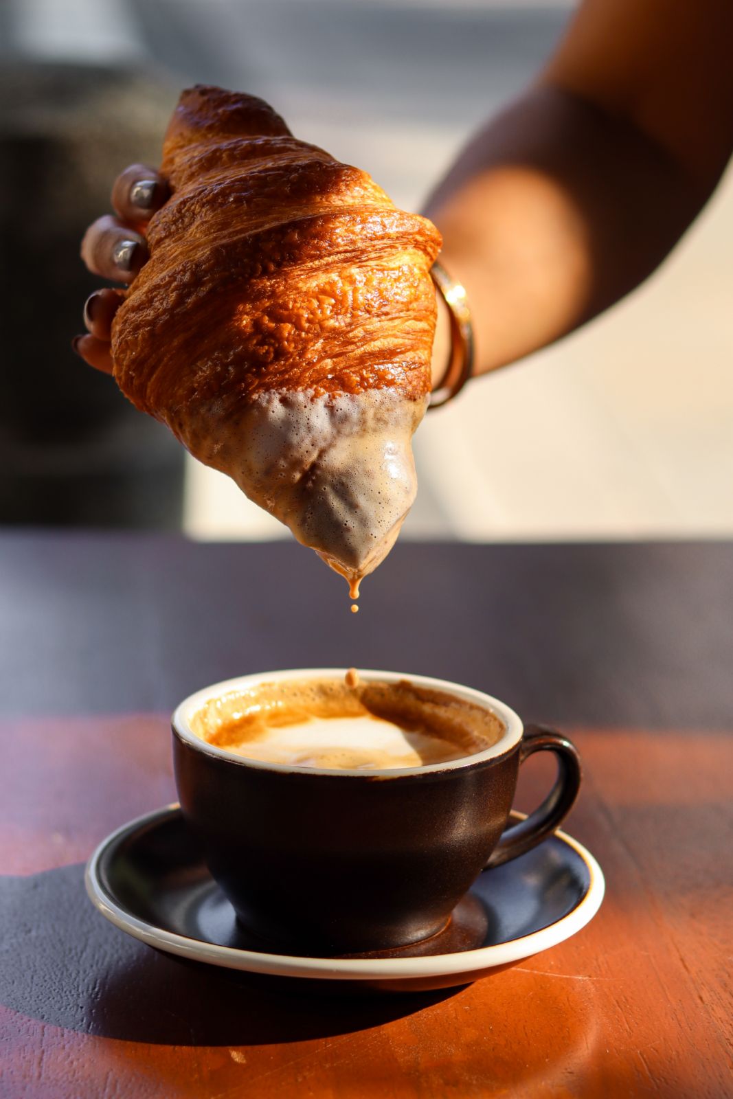 Croissant and coffee (Photo: Courtesy of Single Origin)