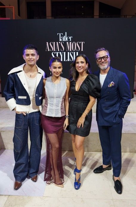 James Reid, Issa Pressman, Stephanie Zubiri and Scott A Woodward at Tatler Philippines Asia's Most Stylish 2024 celebration at Greenbelt 5
