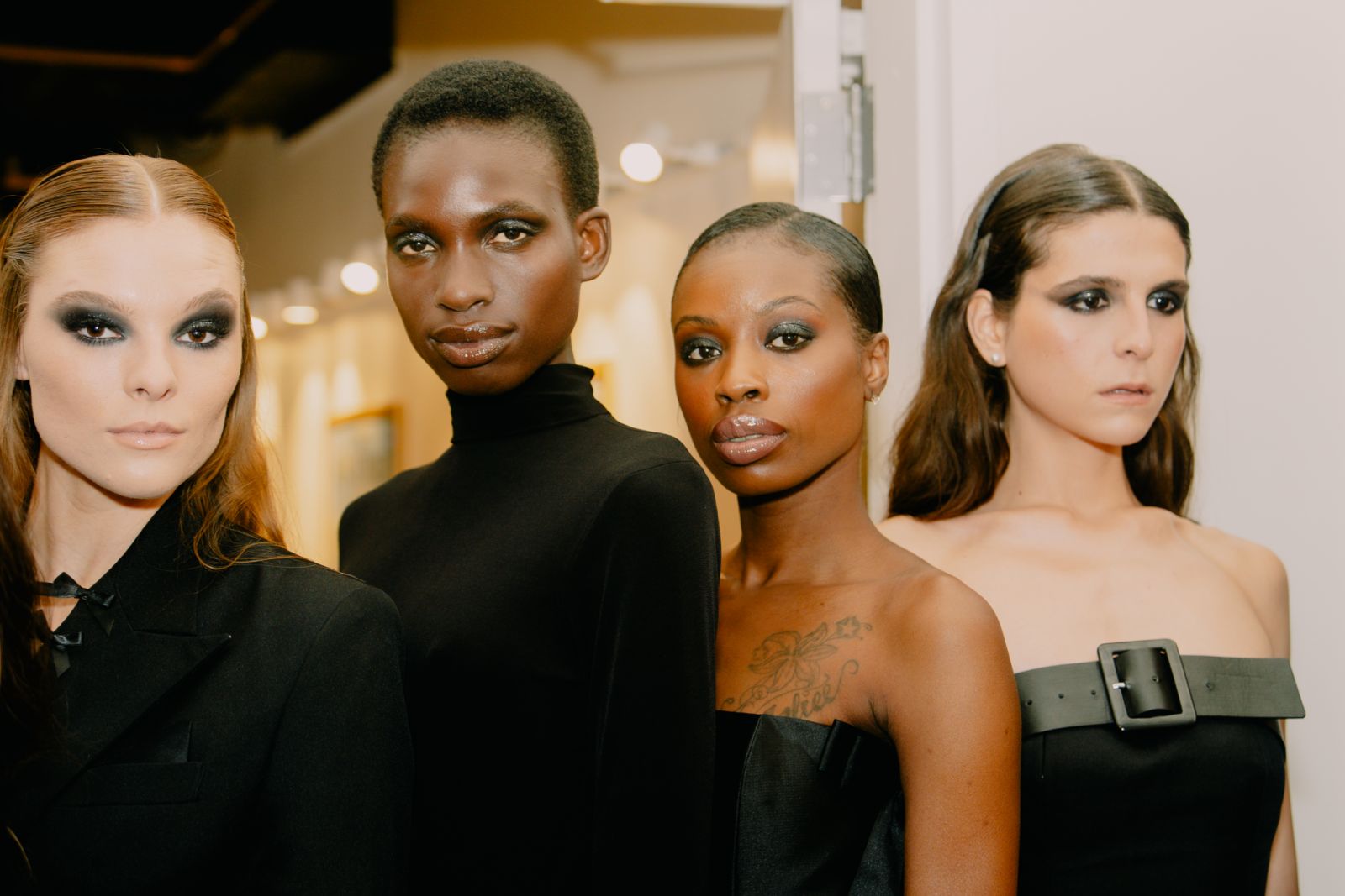 Models backstage at Chris Nick's New York Fashion Week show
