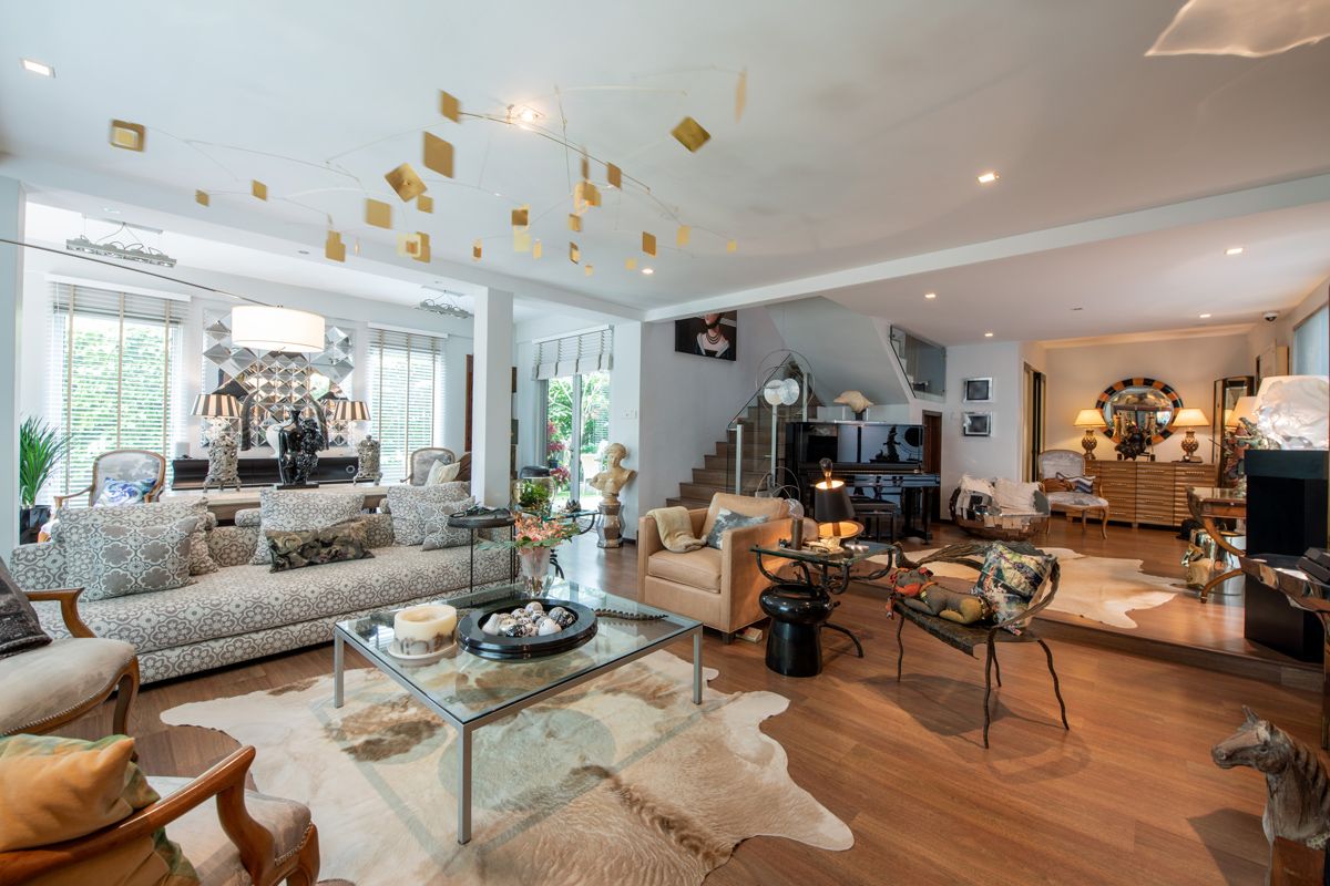 Isabelle Miaja’s living room is an opulent tapestry of textures and shapes