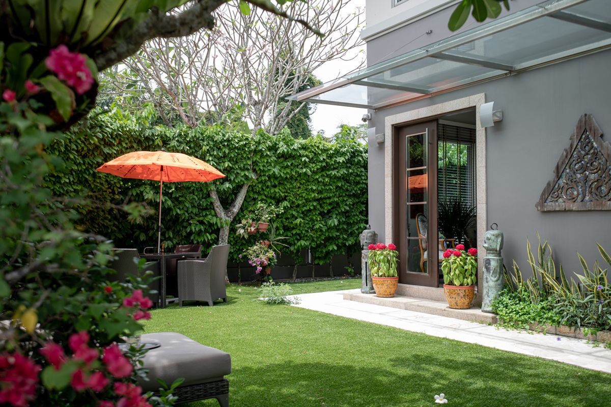 Miaja put the same emphasis on outdoor living in her house