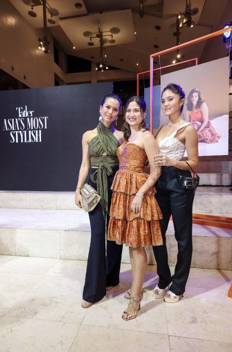 Jessica Kienle Maxwell, Xandra Rocha and Kifu Augousti at Tatler Philippines Asia's Most Stylish 2024 celebration at Greenbelt 5