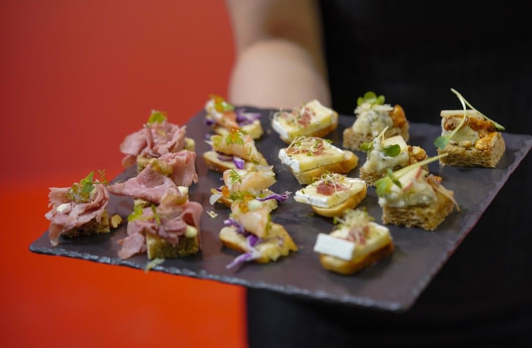 Guests were treated to gourmet canapes by Shangri-la The Fort