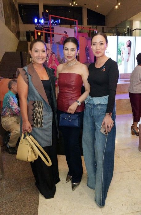 Mitch Suarez, Sheila Romero and Marga Nograles at Tatler Philippines Asia's Most Stylish 2024 celebration at Greenbelt 5