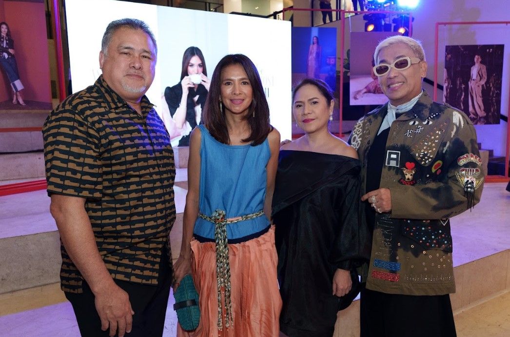 Honouree Trickie Lopa poses with guests at Tatler Philippines Asia's Most Stylish 2024 celebration at Greenbelt 5