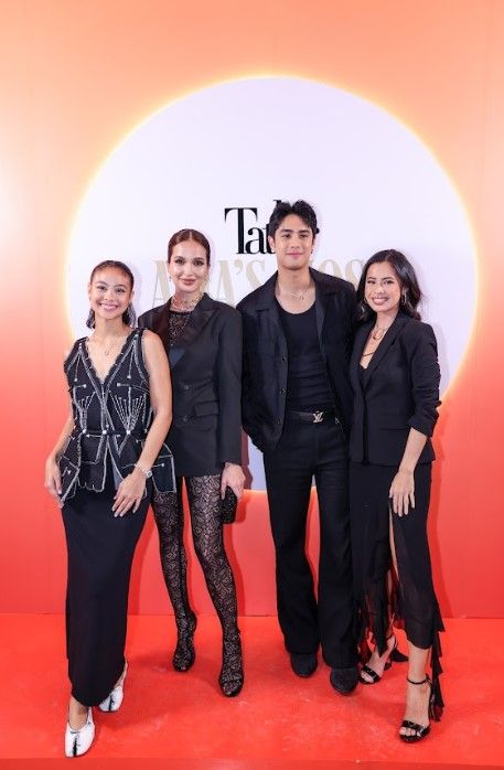 Hannah Pangilinan, Sarah Lahbati, Donny Pangilinan and Ella Pangilinan at Tatler Philippines Asia's Most Stylish 2024 celebration at Greenbelt 5