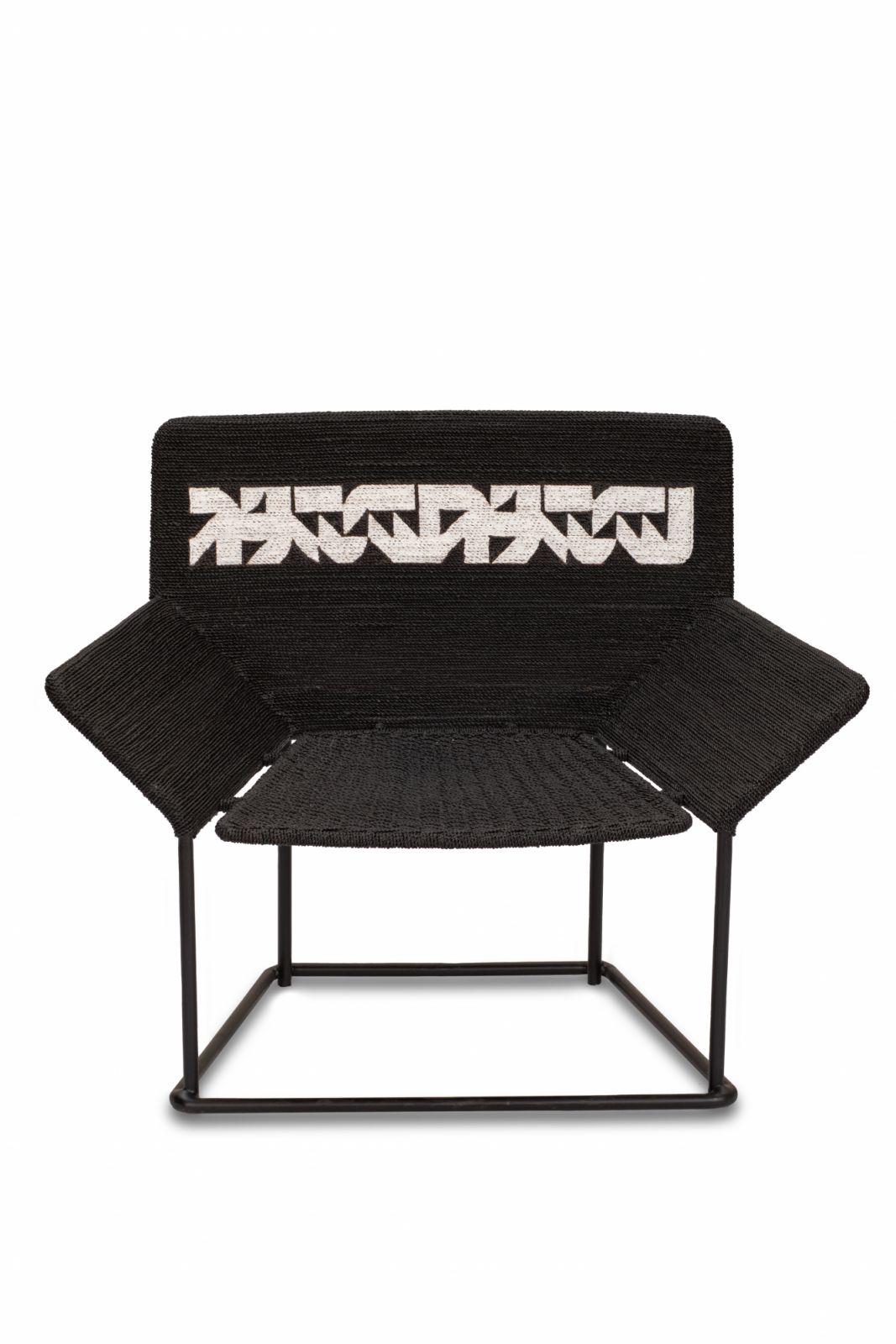 Arturo Luz's own design: The Black and White Forms chair