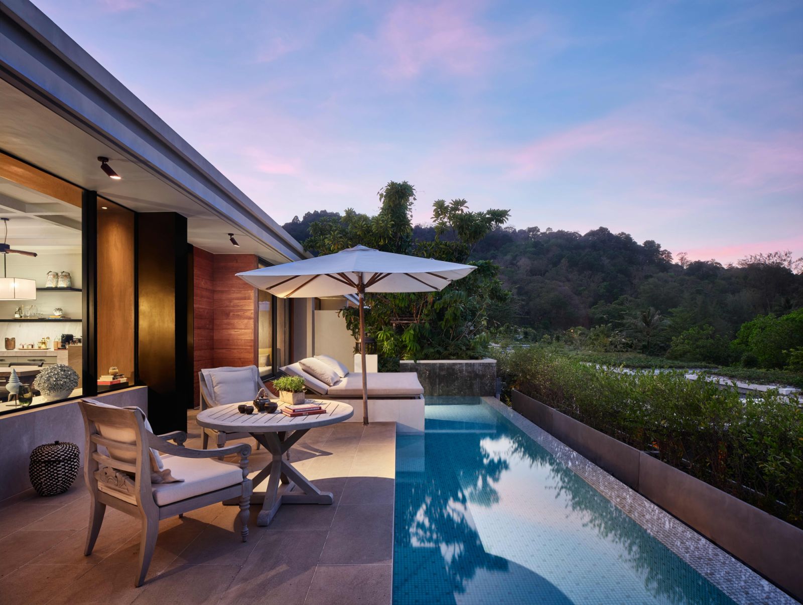 Partial Oceanview Pool Pavilion at Rosewood Phuket