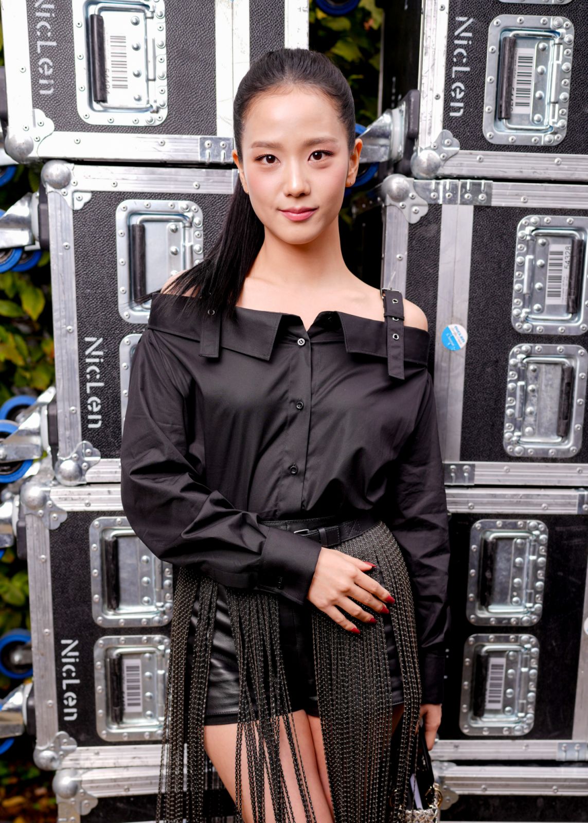 Jisoo at Christian Dior RTW Spring 2025 as part of Paris Ready to Wear Fashion Week held at Musée Rodin on September 24, 2024 in Paris, France. (Photo by Swan Gallet/WWD via Getty Images)