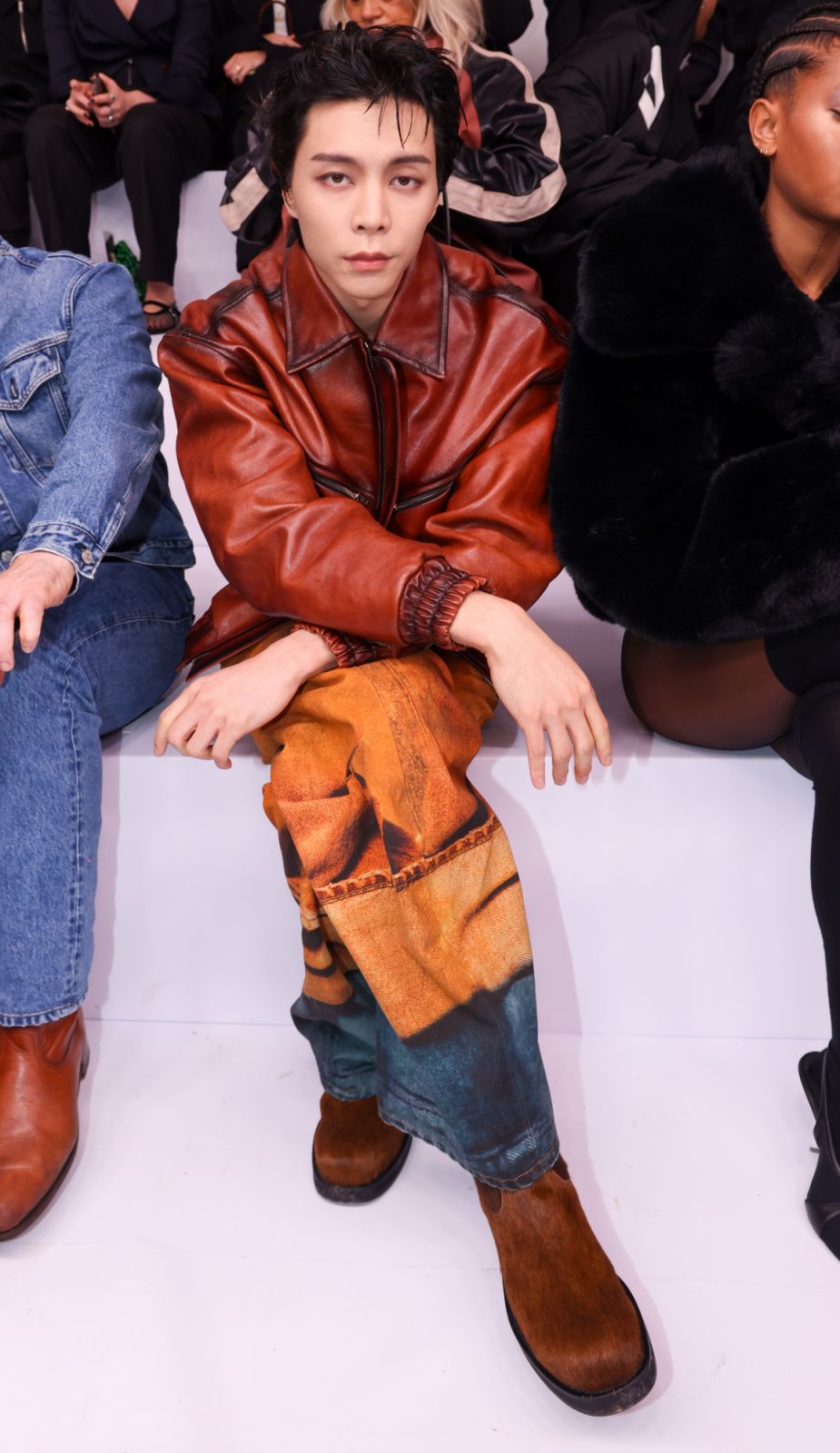 PARIS, FRANCE - SEPTEMBER 25: (EDITORIAL USE ONLY - For Non-Editorial use please seek approval from Fashion House) Johnny Suh attends the Acne Studios Womenswear Spring-Summer 2025 show as part of Paris Fashion Week on September 25, 2024 in Paris, France. (Photo by Peter White/Getty Images)