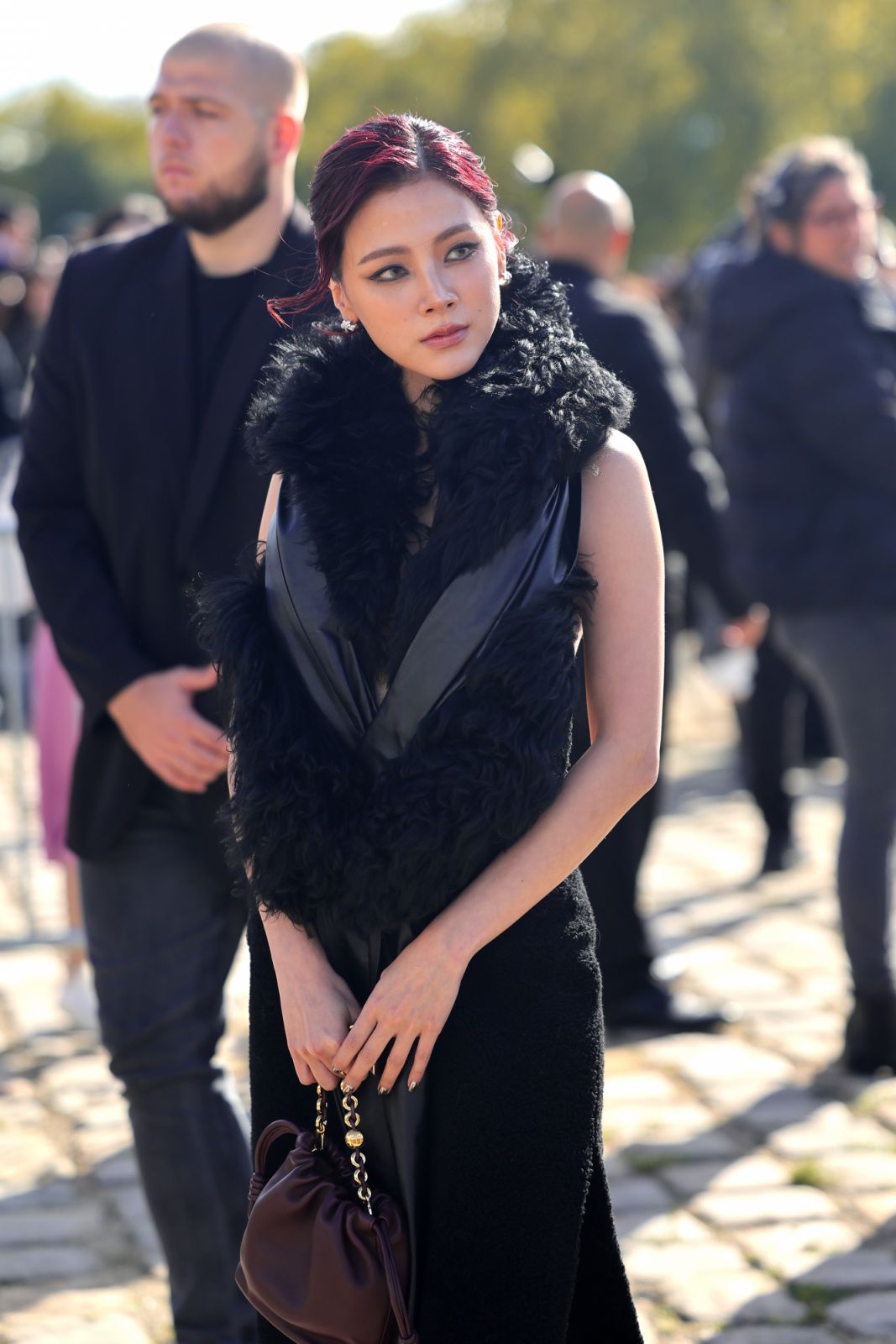 PARIS, FRANCE - SEPTEMBER 27: Pimchanok Luevisadpaibul aka Baifern attends the Loewe Paris Womenswear Spring-Summer 2025 show as part of Paris Fashion Week on September 27, 2024 in Paris, France. (Photo by Jacopo Raule/Getty Images)
