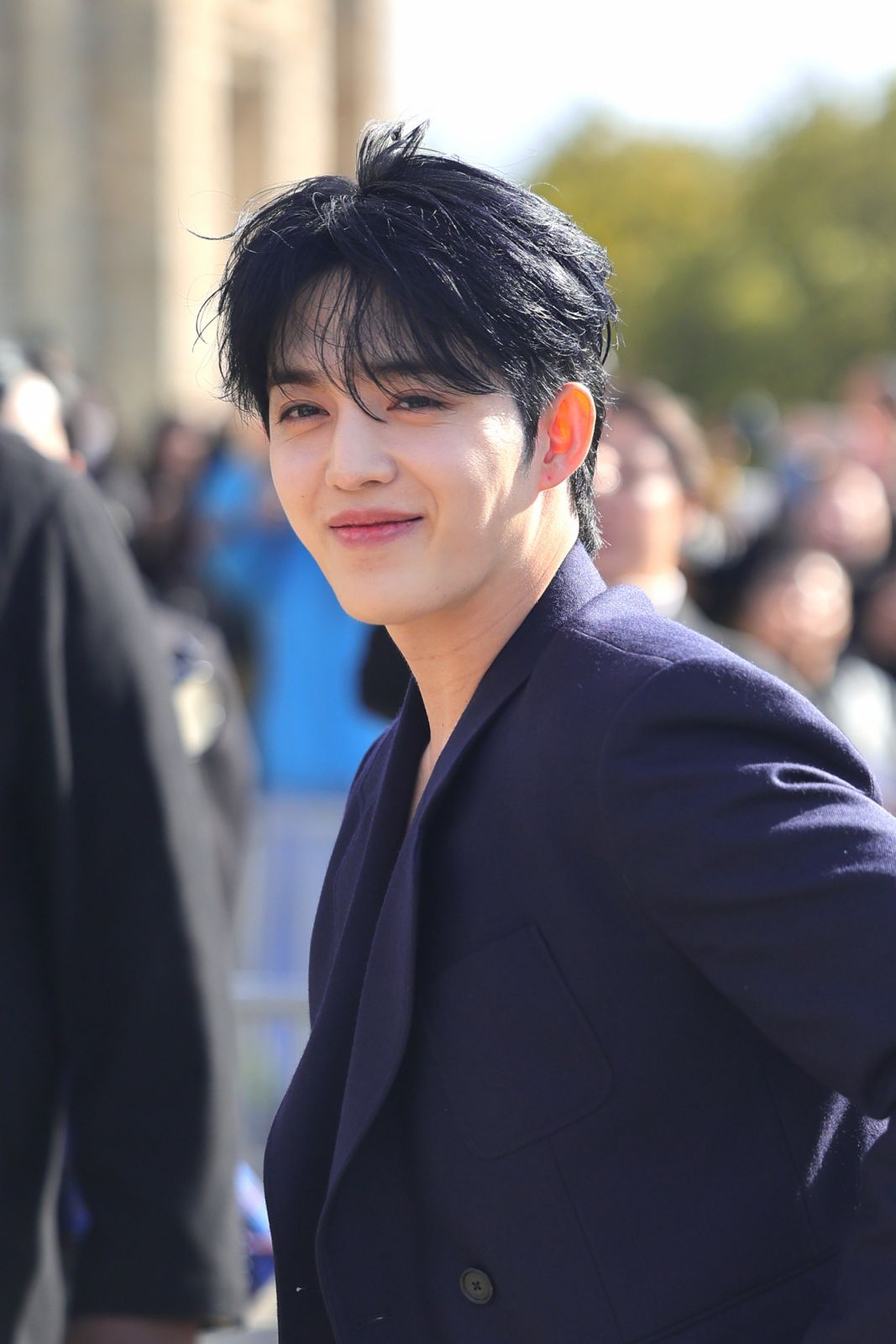 PARIS, FRANCE - SEPTEMBER 27: S.Coups attends the Loewe Paris Womenswear Spring-Summer 2025 show as part of Paris Fashion Week on September 27, 2024 in Paris, France. (Photo by Jacopo Raule/Getty Images)