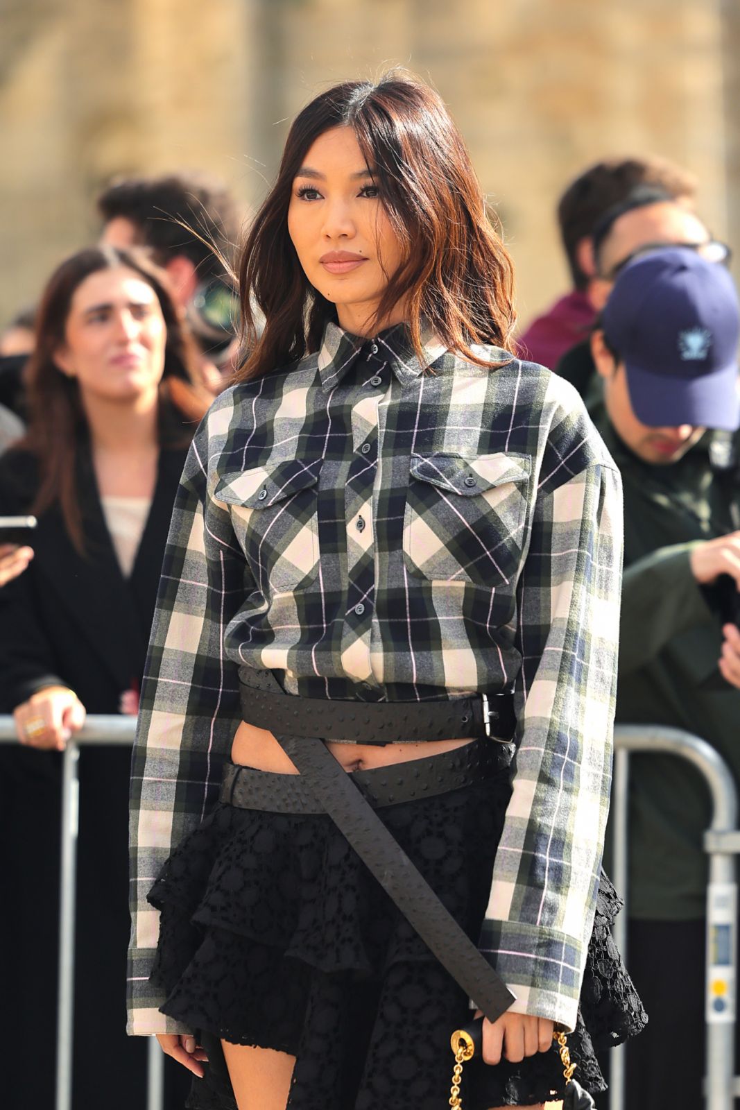 PARIS, FRANCE - SEPTEMBER 27: Gemma Chan attends the Loewe Paris Womenswear Spring-Summer 2025 show as part of Paris Fashion Week on September 27, 2024 in Paris, France. (Photo by Jacopo Raule/Getty Images)