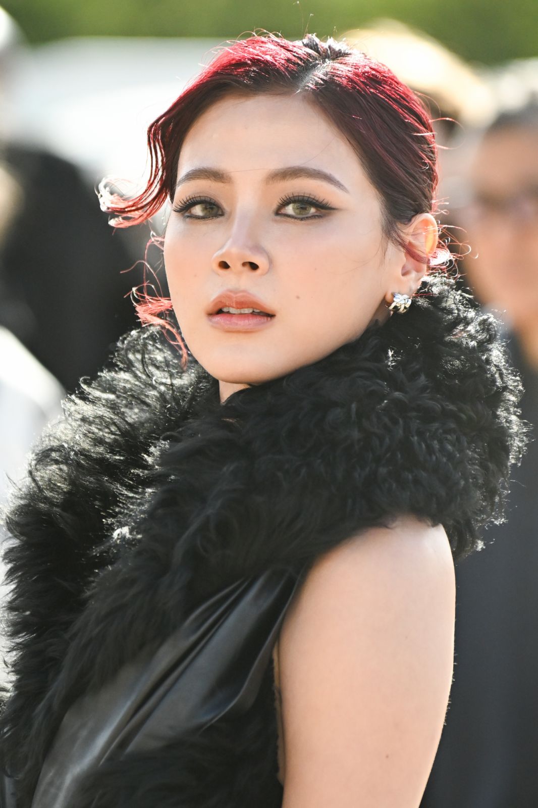 PARIS, FRANCE - SEPTEMBER 27: Pimchanok Luevisadpaibul aka Baifern attends the Loewe Paris Womenswear Spring-Summer 2025 show as part of Paris Fashion Week on September 27, 2024 in Paris, France. (Photo by Stephane Cardinale - Corbis/Corbis via Getty Images)