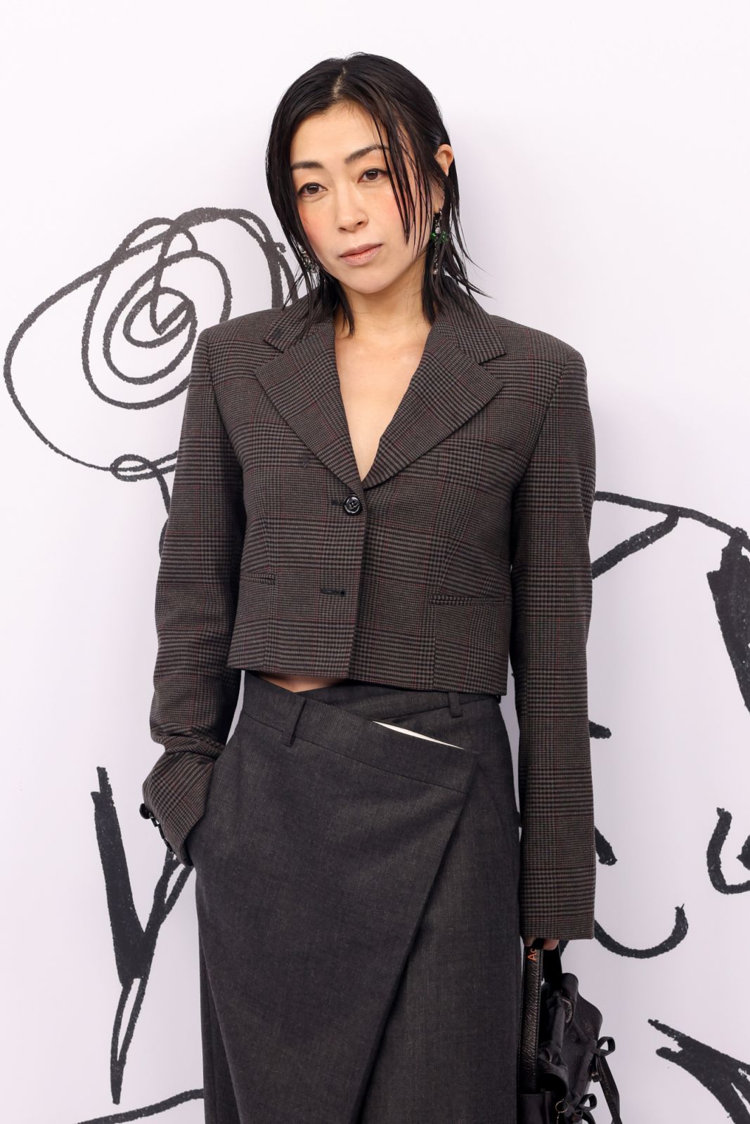 PARIS, FRANCE - SEPTEMBER 25: (EDITORIAL USE ONLY - For Non-Editorial use please seek approval from Fashion House) Utada Hikaru attends the Acne Studios Womenswear Spring-Summer 2025 show as part of Paris Fashion Week on September 25, 2024 in Paris, France. (Photo by Pierre Suu/Getty Images)