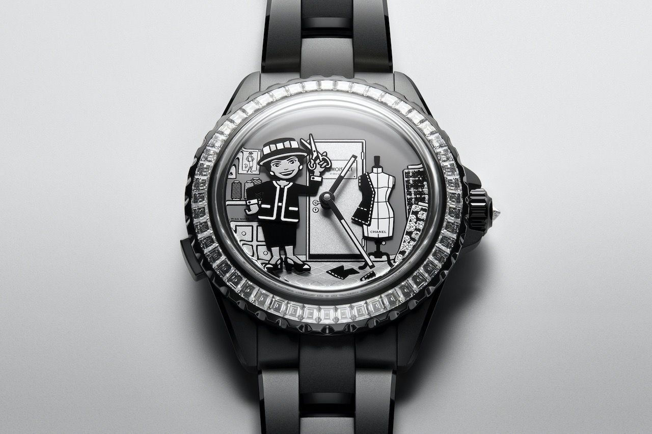 Chanel在Watches & Wonders 2024會場上面發表J12 Couture Workshop Automaton Caliber 6腕錶（Photo: Chanel）