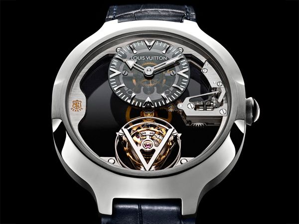 Louis Vuitton Gravity Tourbillon腕錶，是路易威登首款獲得日內瓦印記的鏤空陀飛輪腕錶。