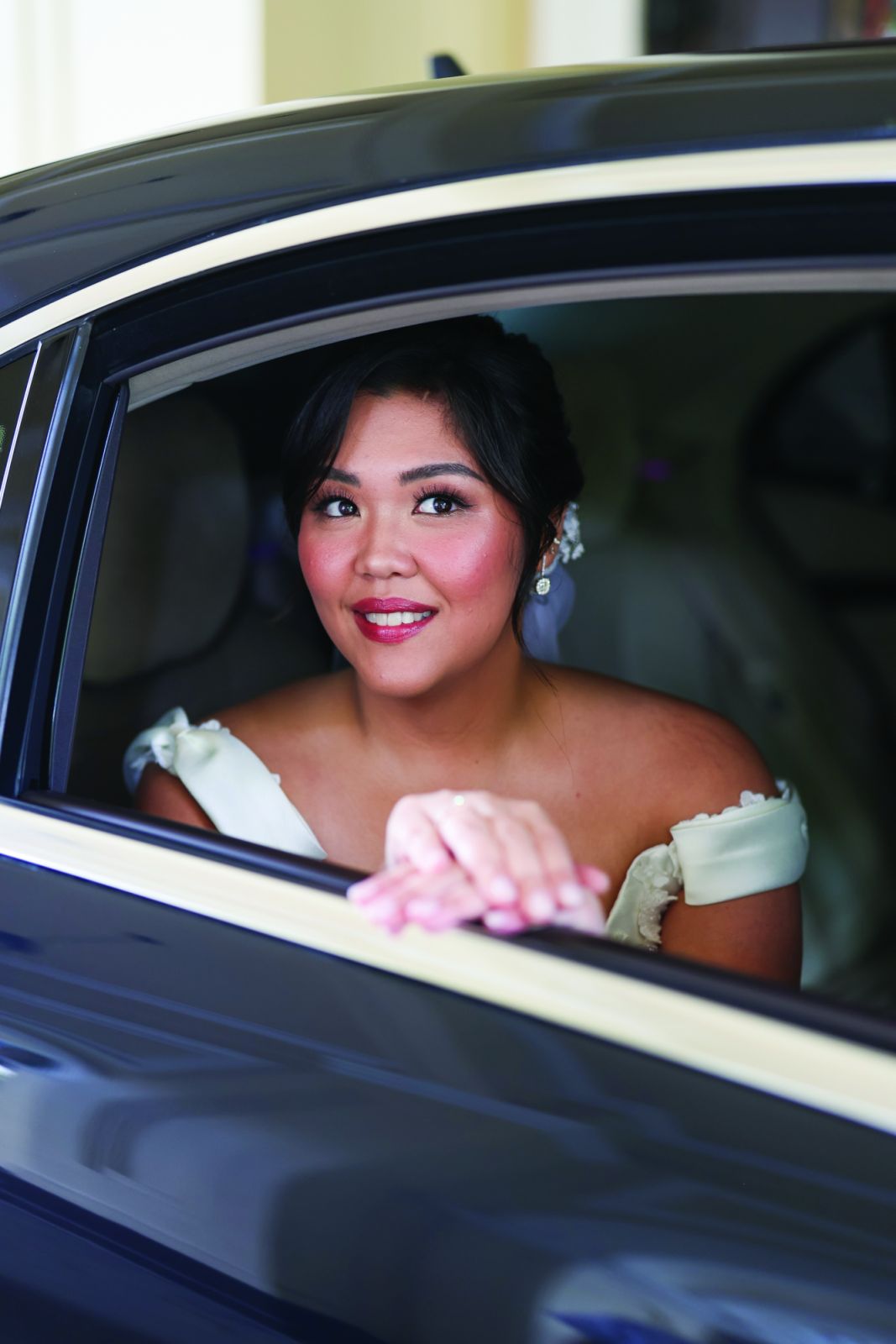 The beautiful bride’s hair and makeup by Denise Ochoa