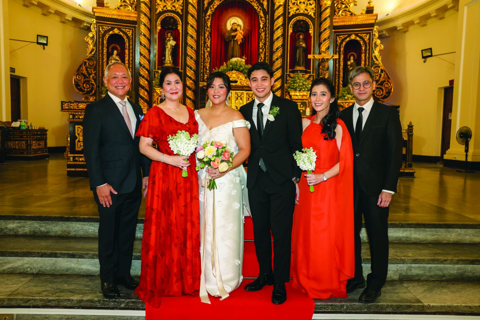 Sander Tantoco, Mons Romulo, Cara Tantoco, Miguel Dumlao, Jocelyn and Luis Dumlao
