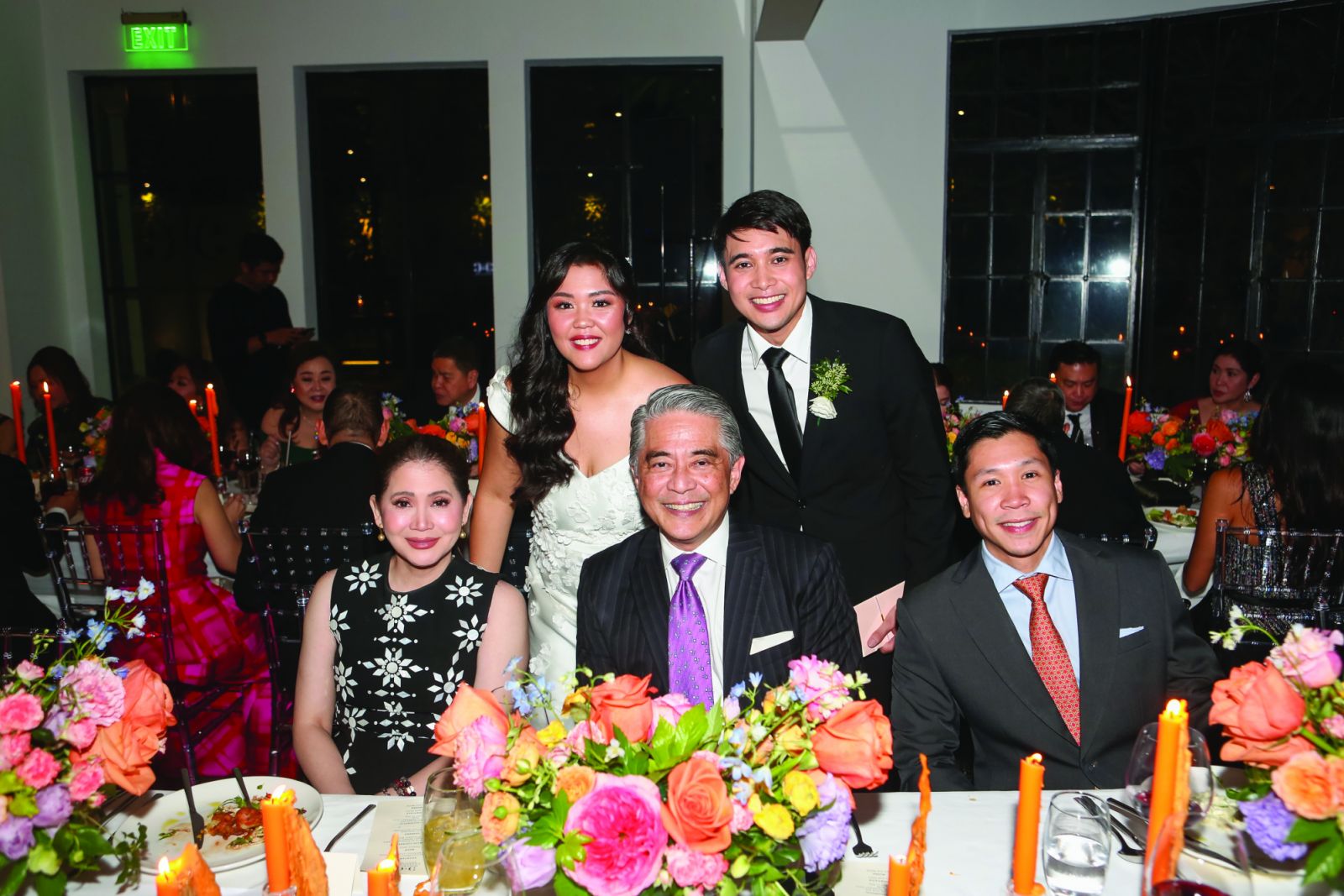 Celebrating with Berna Romulo Puyat, Dr Randy Francisco and Simon Romulo Tantoco