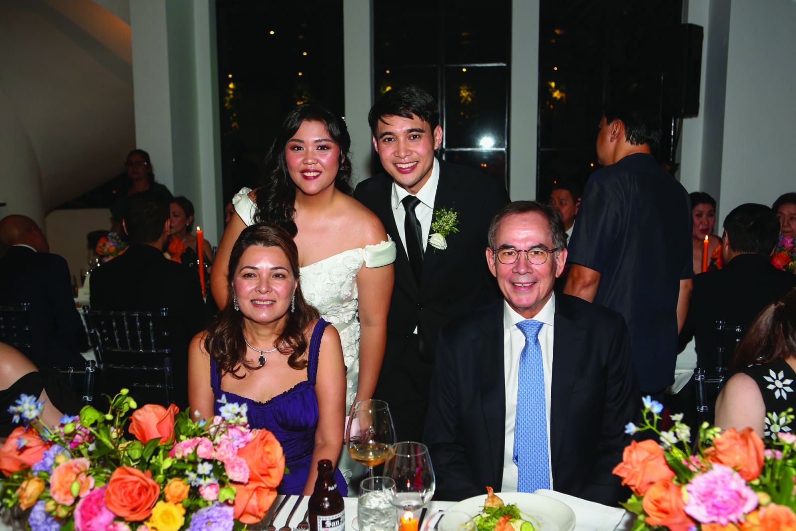 Bettina and Sabin Aboitiz with the bride and groom