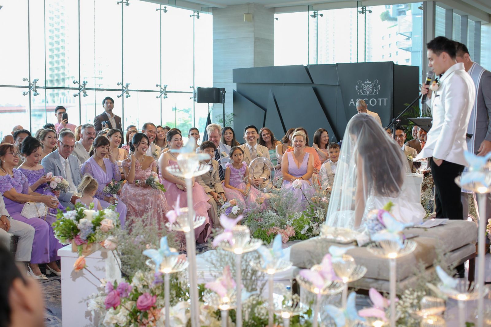 Guests at the Ascott Hotel for the joyous occasion
