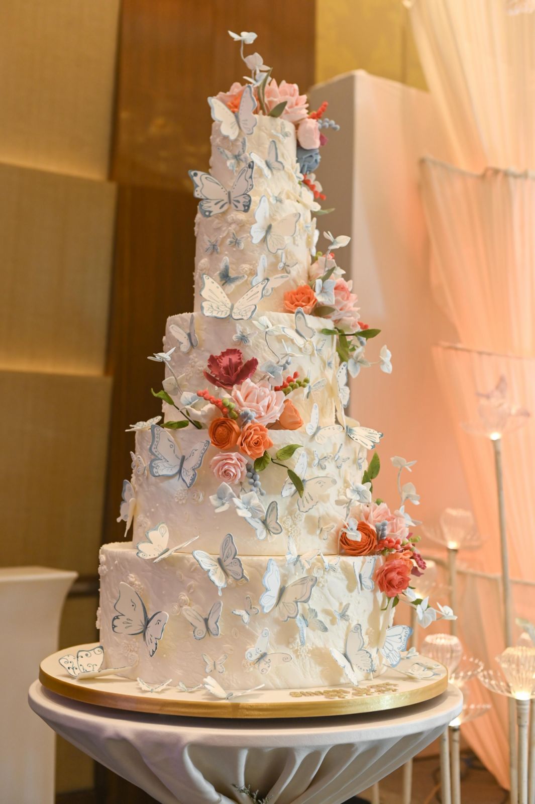A masterpiece of a wedding cake by Honeyglazecakes