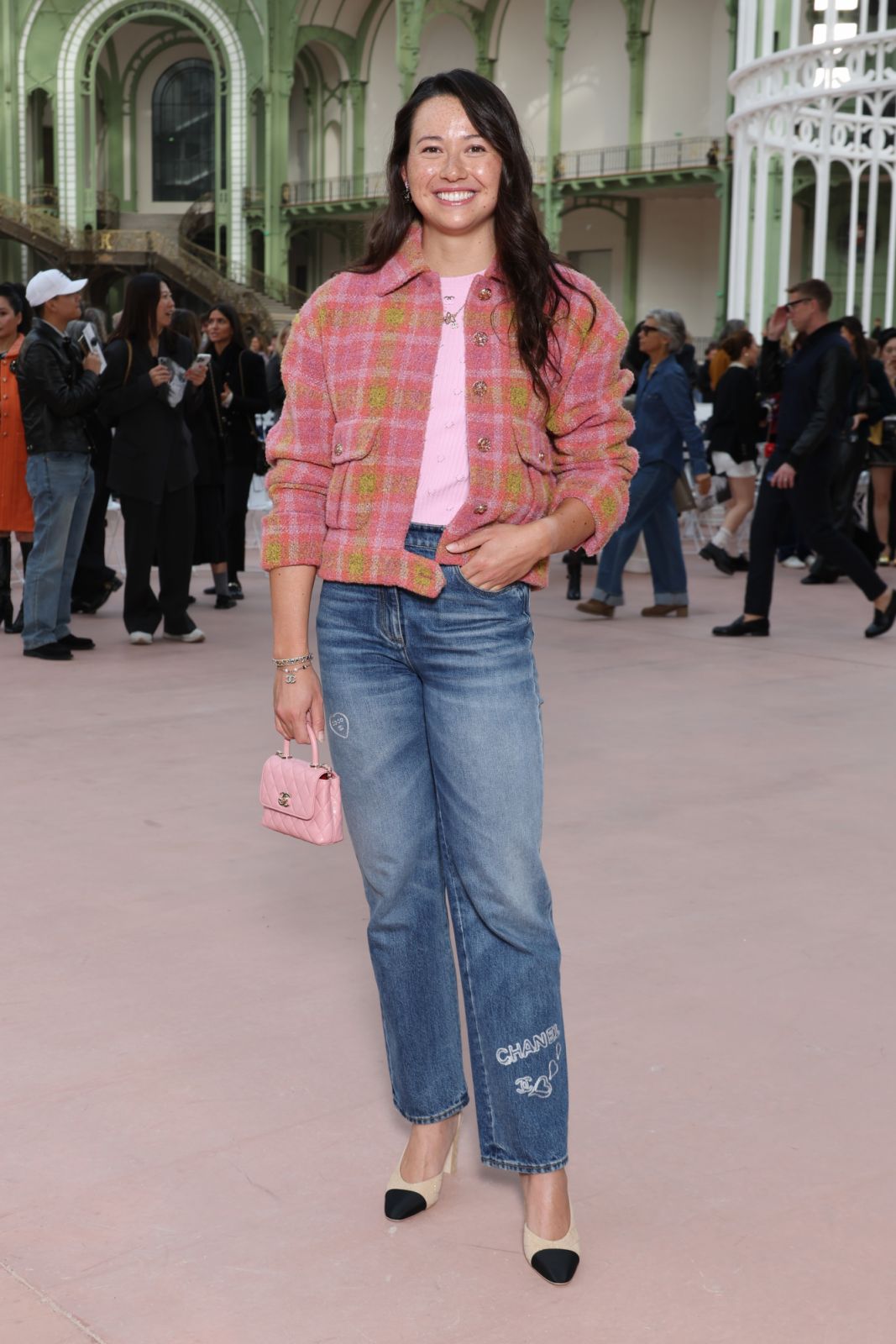 PARIS, FRANCE - OCTOBER 01: (EDITORIAL USE ONLY - For Non-Editorial use please seek approval from Fashion House) Siobhán Haughey attends the Chanel Paris Womenswear Spring-Summer 2025 show as part of Paris Fashion Week on October 01, 2024 in Paris, France. (Photo by Pascal Le Segretain/Getty Images)