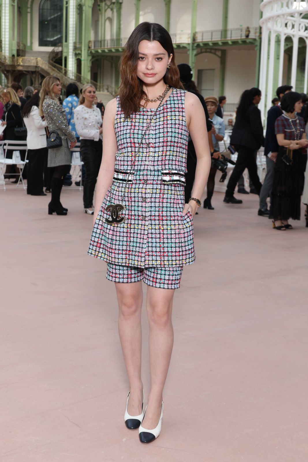 PARIS, FRANCE - OCTOBER 01: (EDITORIAL USE ONLY - For Non-Editorial use please seek approval from Fashion House) Rebecca Patricia Armstrong attends the Chanel Paris Womenswear Spring-Summer 2025 show as part of Paris Fashion Week on October 01, 2024 in Paris, France. (Photo by Pascal Le Segretain/Getty Images)
