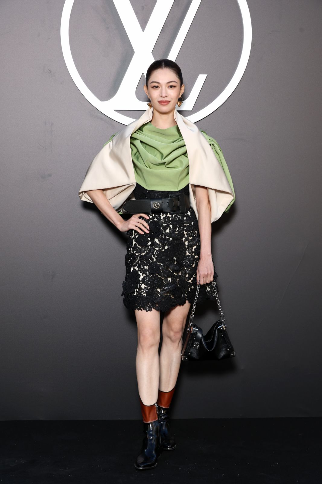 PARIS, FRANCE - OCTOBER 01: (EDITORIAL USE ONLY - For Non-Editorial use please seek approval from Fashion House) Elaine Zhong Chuxi attends the Louis Vuitton Paris Womenswear Spring-Summer 2025 show as part of Paris Fashion Week on October 01, 2024 in Paris, France. (Photo by Pascal Le Segretain/Getty Images)