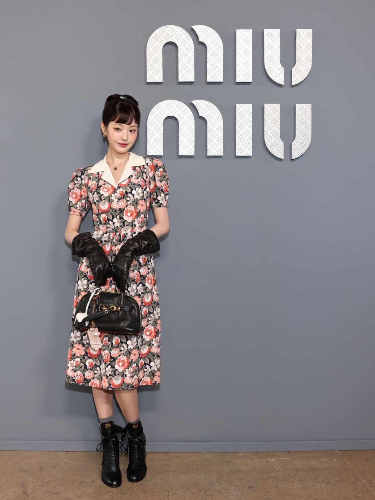 PARIS, FRANCE - OCTOBER 01: Wonyoung Jang attends the Miu Miu Paris Womenswear S/S 2025 show as part of Paris Fashion Week at Palais d'Iena on October 01, 2024 in Paris, France. (Photo by Arnold Jerocki/Getty Images for Miu Miu)