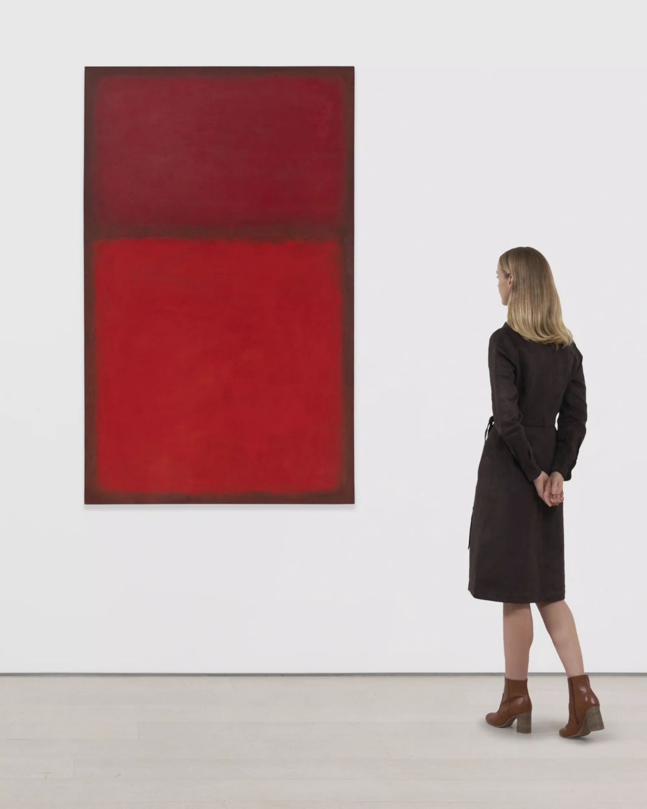 Mark Rothko, Untitled, 1963, oil on canvas, 67-1/2" × 41-5/8" × 1-5/8" (171.5 cm × 105.7 cm × 4.1 cm) unframed