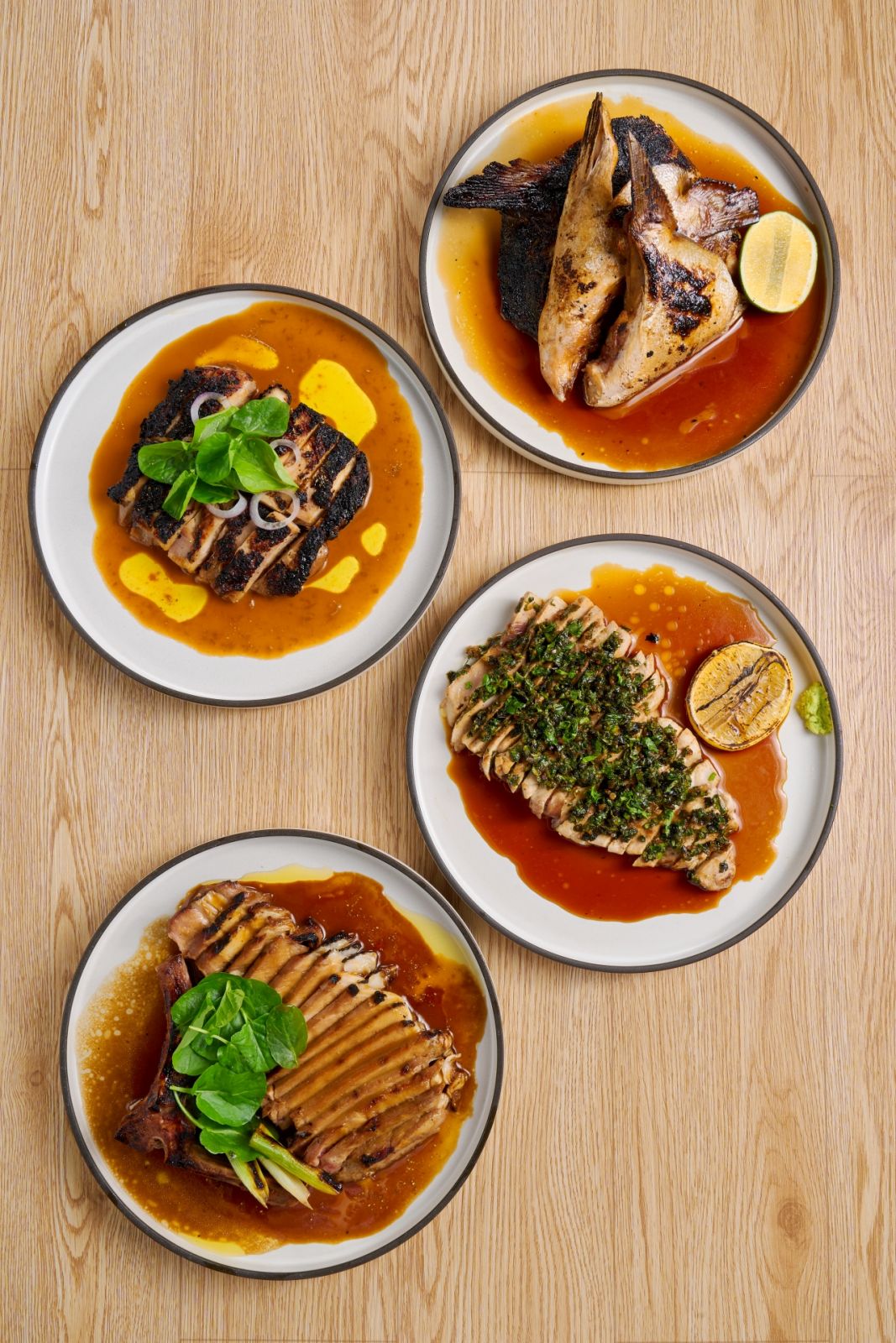 Hibachi sharing plates from Kiwami