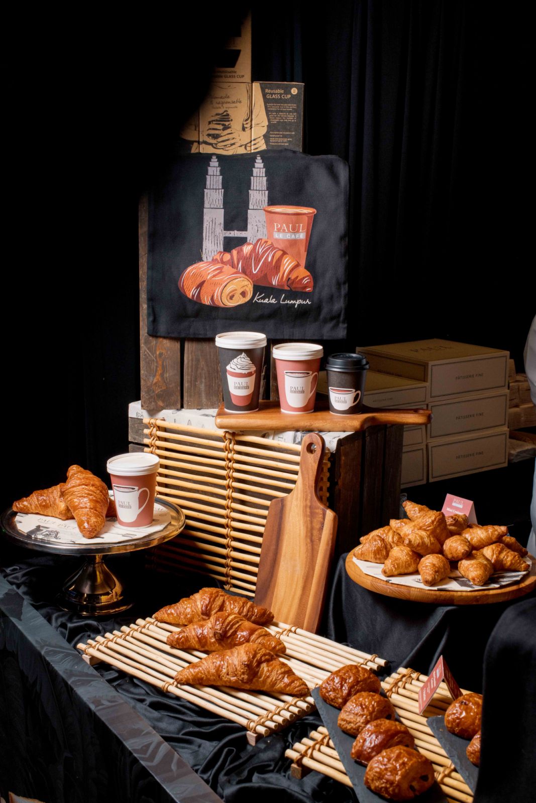 Croissants and pastries from Paul Le Café