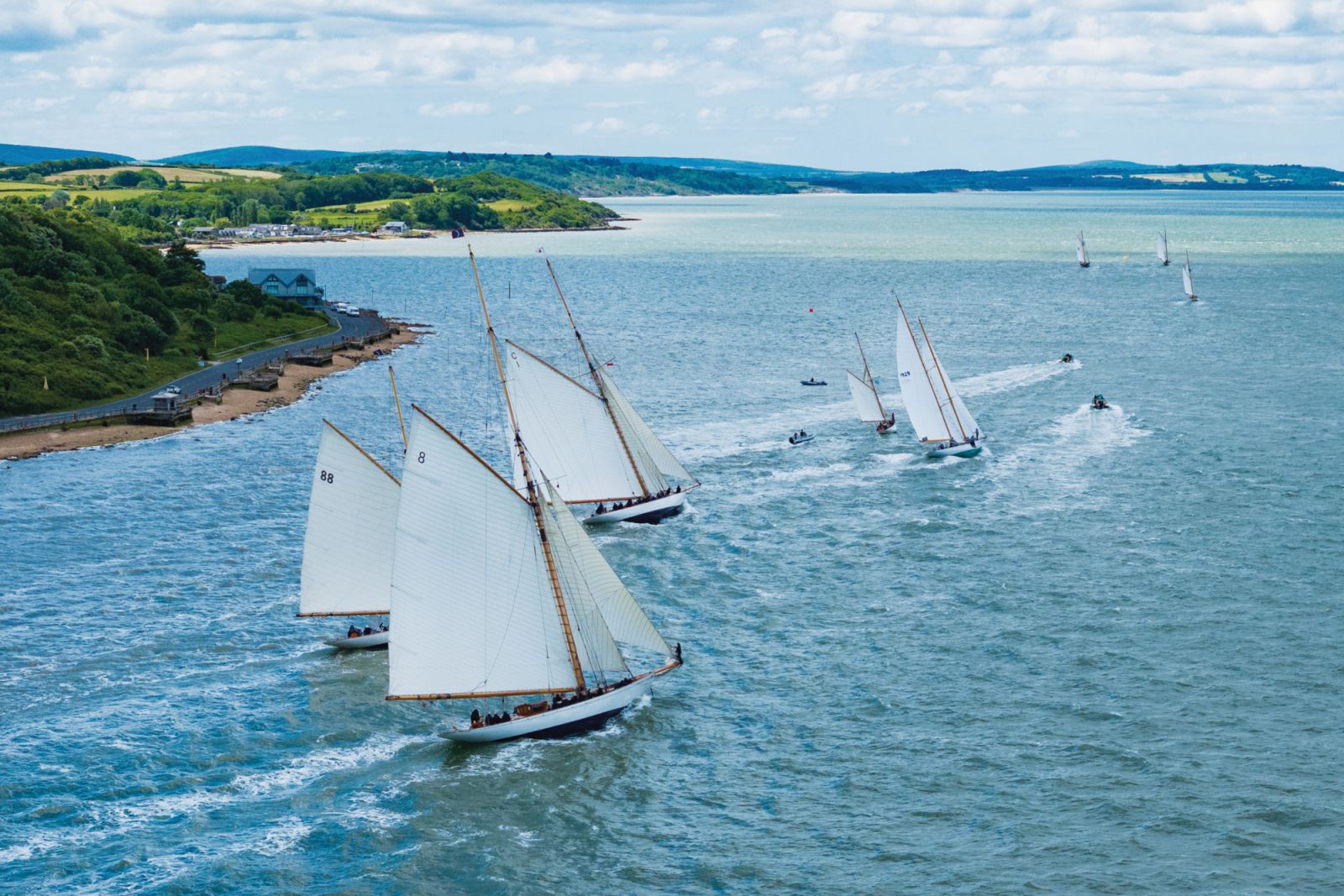 Moonbeam IV, Richard Mille Cup regatta, sailing classic events, between Falmouth and Le Havre (Photo: courtesy of Harry Kenney-Herbert / DPPI)