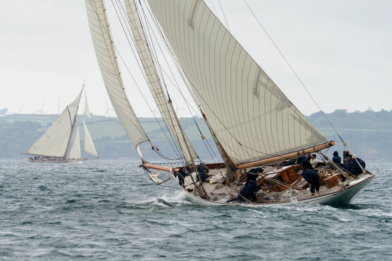 Moonbeam IV at the Richard Mille Cup regatta (Photo: courtesy of Eloi Stichelbaut / DPPI)