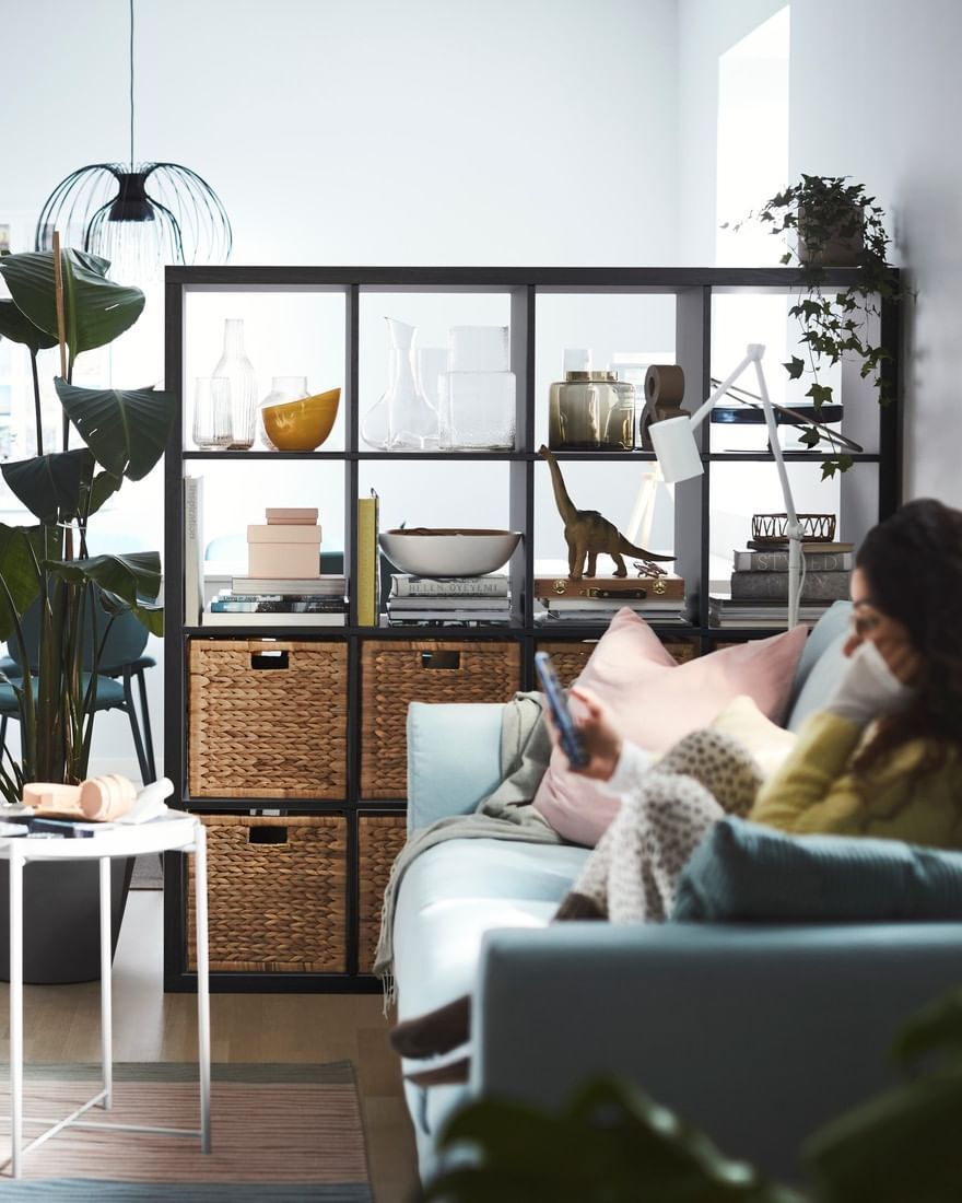 The Ikea Kallax shelving unit is a popular room divider for many homeowners (Photo: Instagram / @ikeamalaysia)