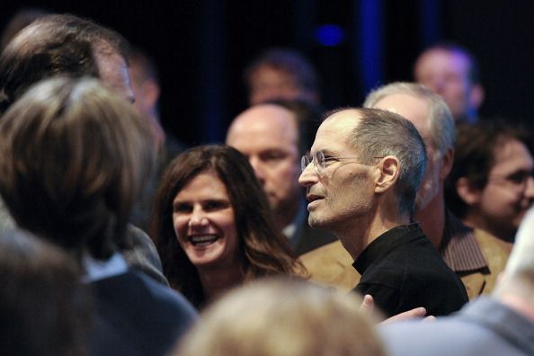 Steve Jobs, chief executive officer of Apple Inc., greets members of the audience after unveiling the iCloud storage system at the Apple Worldwide Developers Conference 2011 in San Francisco, California, U.S., on Monday, June 6, 2011. Apple is using iCloud to retain its dominance in the smartphone and tablet markets amid fresh competition from devices powered by Google Inc.'s Android software. Photographer: David Paul Morris/Bloomberg via Getty Images