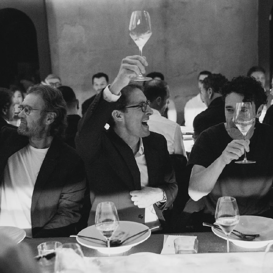 Dom Pérignon's chef de cave Vincent Chaperon makes a toast at the annual Révélations dinner in Spain