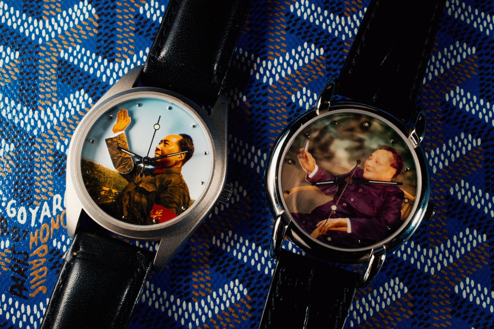 Shanghai Tang watches featuring Deng Xiaoping and Chairman Mao on the dials
