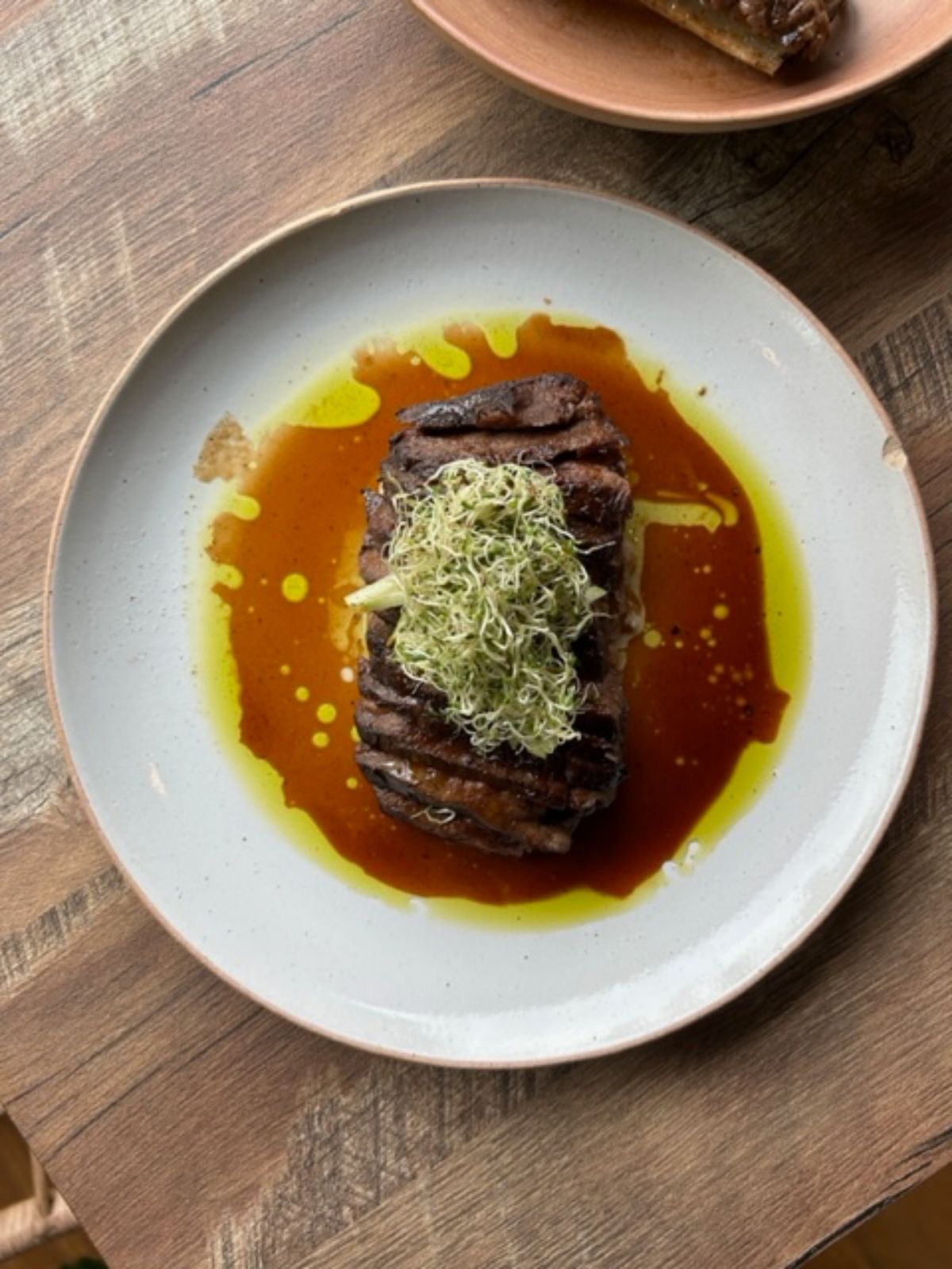 Mrs Saldo’s pop-up spple soy flank steak