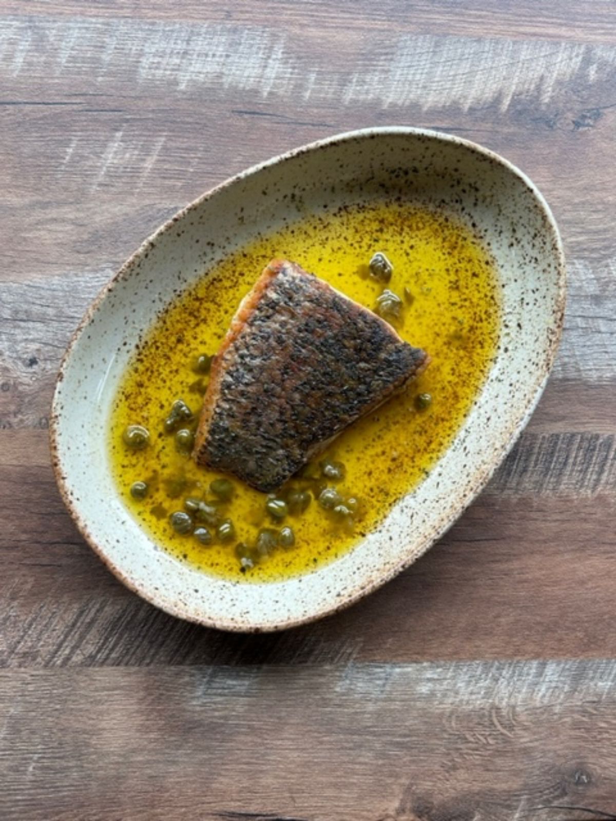 Mrs Saldo’s pop-up barramundi with beurre noisette