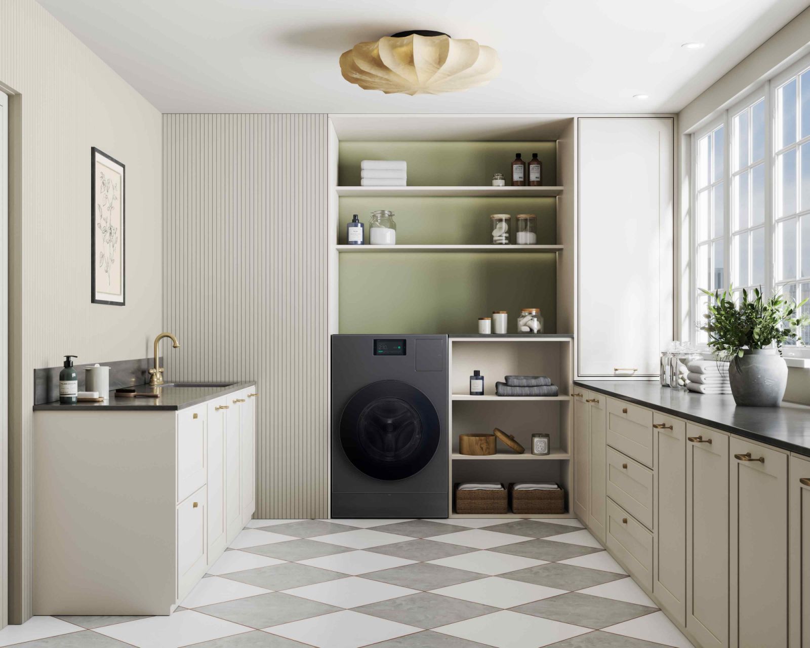 The Samsung Bespoke AI Laundry Combo handles wash loads up to 25kg with a generous drying capacity of 15kg